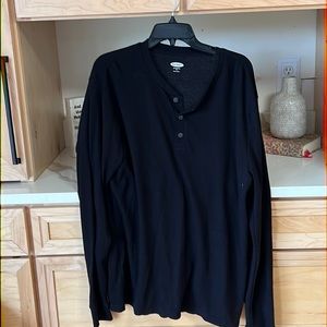 Old Navy Soft-washed 3 button Henley thermal; XL